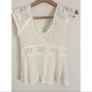 Free People Lace Top